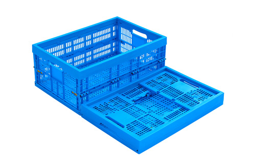 kotak penyimpanan plastik lipat dengan tutup